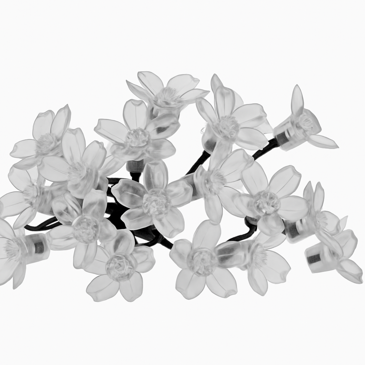 Elegani Super Pack-Cherry Blossom Flower LED String Lights – 20 Warm White LEDs, 9.5ft Indoor Floral Decor, 12 Pack Display