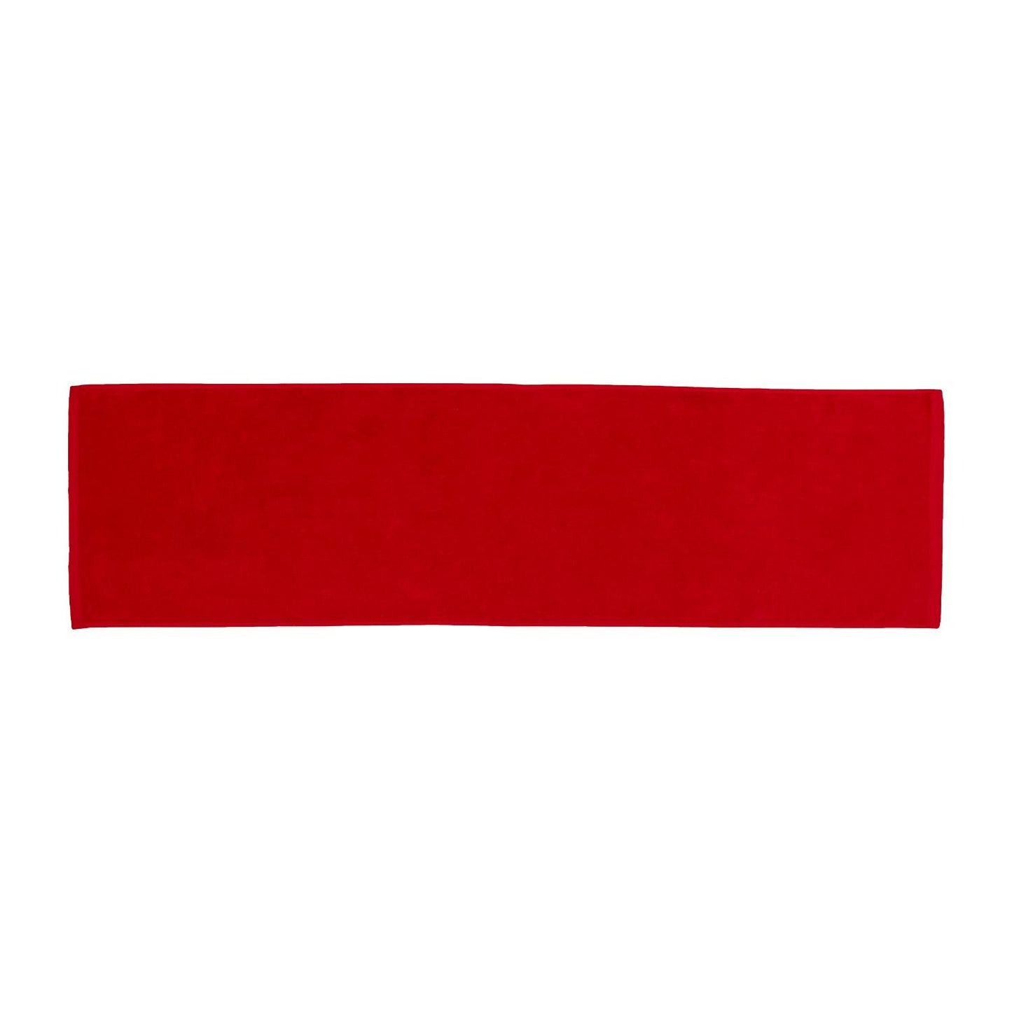 TowelSoft 18 Pack Premium 100% Cotton Premium Terry Velour Fitness Towel for Yoga, Pilates and Gym 12 inch x 44 inch - Red