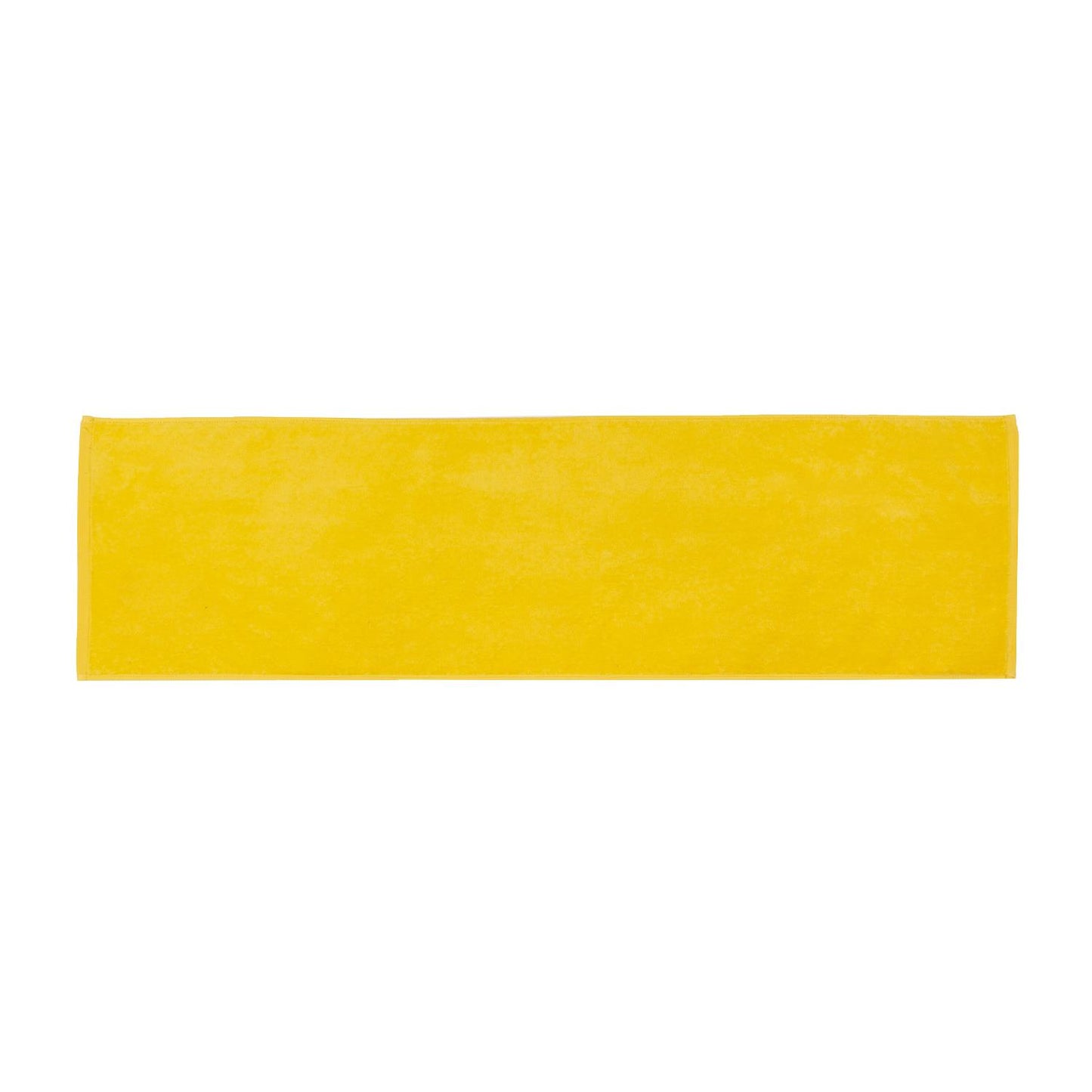 TowelSoft 18 Pack Premium 100% Cotton Premium Terry Velour Fitness Towel for Yoga, Pilates and Gym 12 inch x 44 inch - Yellow