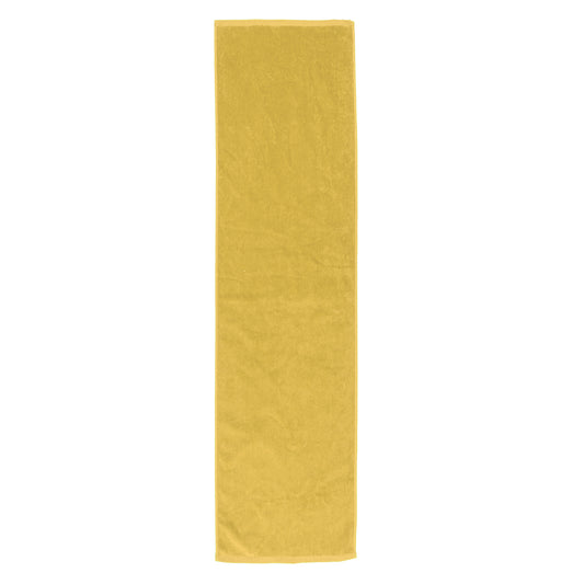 TowelSoft 18 Pack Premium 100% Cotton Premium Terry Velour Fitness Towel for Yoga, Pilates and Gym 12 inch x 44 inch - Yellow