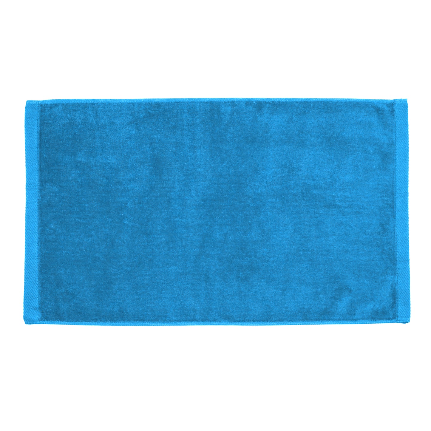 TowelSoft 18 Pack Premium 100% Cotton Terry Velour Hand Face Sports Gym Towel 16 inch x 26 inch- Aqua Blue