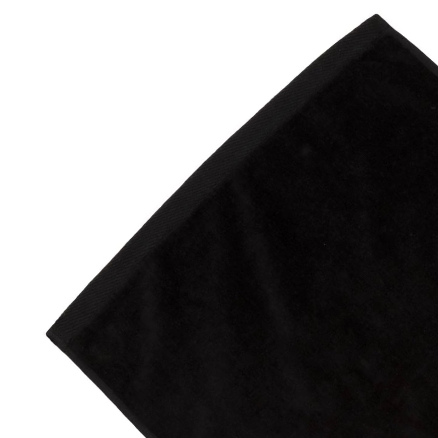 TowelSoft 18 Pack Premium 100% Cotton Terry Velour Hand Face Sports Gym Towel 16 inch x 26 inch Black