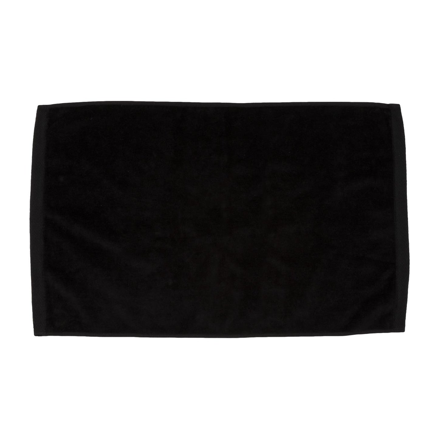 TowelSoft 18 Pack Premium 100% Cotton Terry Velour Hand Face Sports Gym Towel 16 inch x 26 inch Black