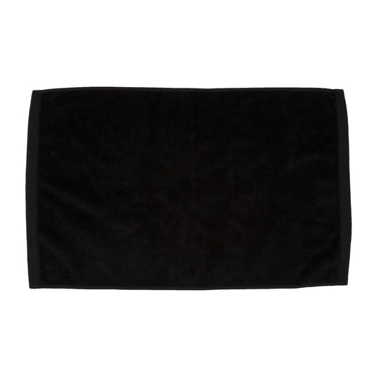 TowelSoft 18 Pack Premium 100% Cotton Terry Velour Hand Face Sports Gym Towel 16 inch x 26 inch Black