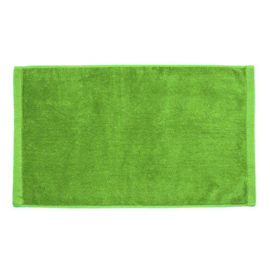 TowelSoft 18 Pack Premium 100% Cotton Terry Velour Hand Face Sports Gym Towel 16 inch x 26 inch Lime Green