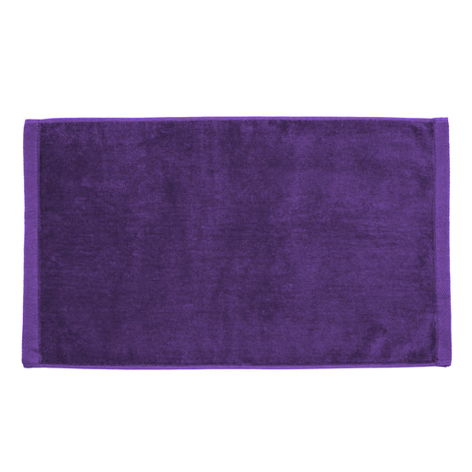 TowelSoft 18 Pack Premium 100% Cotton Terry Velour Hand Face Sports Gym Towel 16 inch x 26 inch Purple