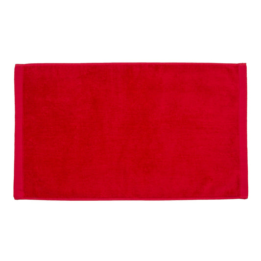 TowelSoft 18 Pack Premium 100% Cotton Terry Velour Hand Face Sports Gym Towel 16 inch x 26 inch Red