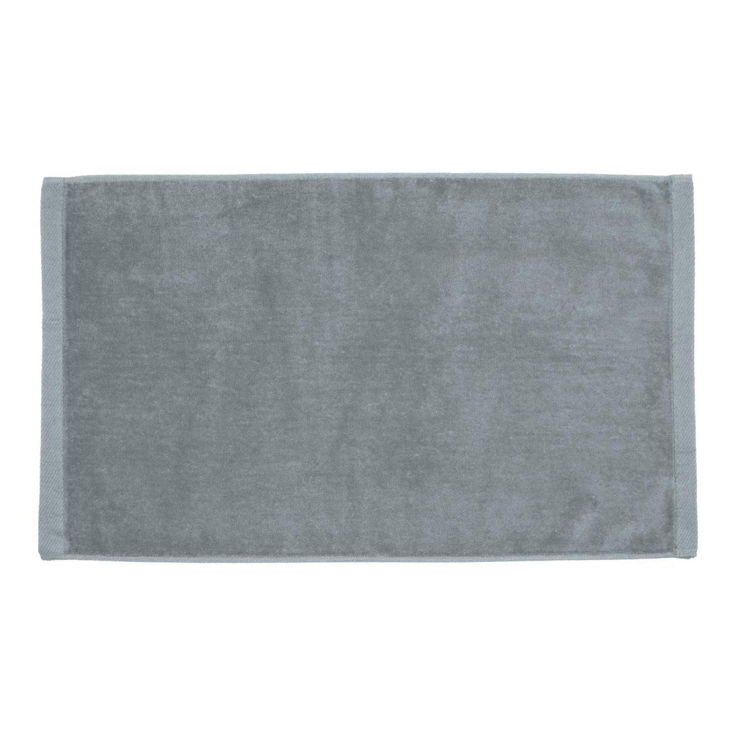 TowelSoft 18 Pack Premium 100% Cotton Terry Velour Hand Face Sports Gym Towel 16 inch x 26 inch Silver