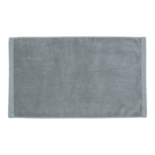 TowelSoft 18 Pack Premium 100% Cotton Terry Velour Hand Face Sports Gym Towel 16 inch x 26 inch Silver