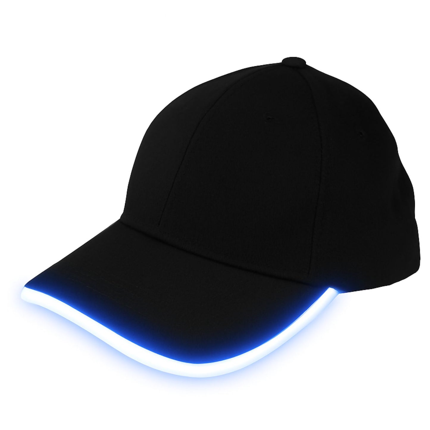Elegani Night Runner LED Glow Hat – White Light Up Baseball Cap with Adjustable Fit & 3 Light Modes