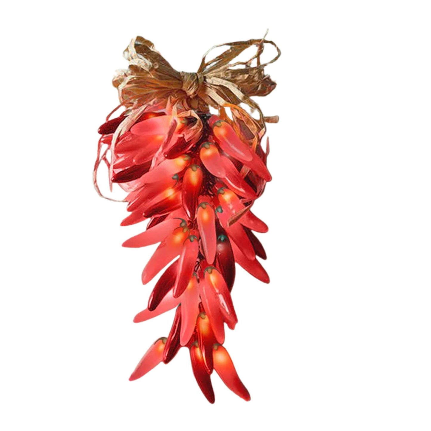 Elegani 20 LED Chili Pepper String Lights – Warm White Indoor Outdoor Decorative Lighting