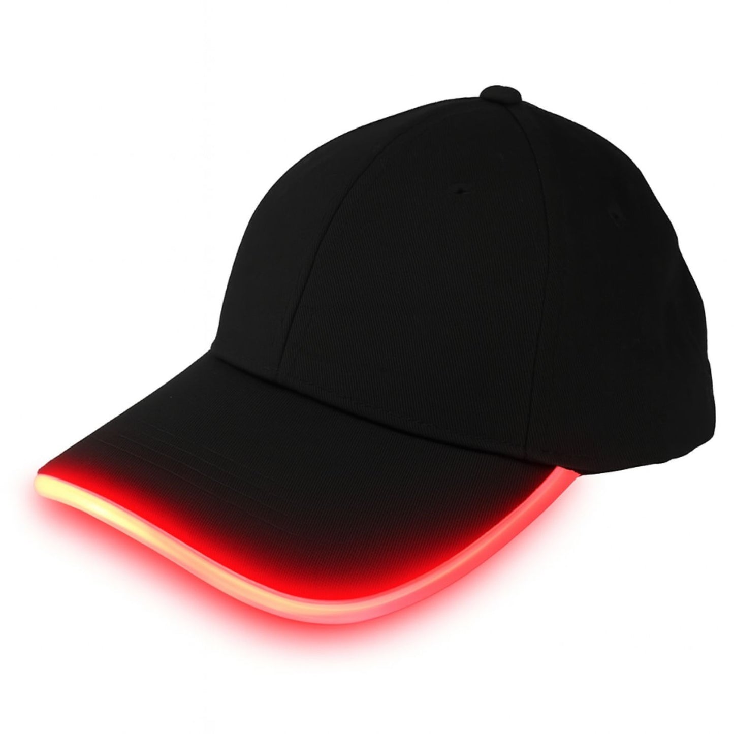 Elegani Night Runner LED Glow Hat – Red Light Up Baseball Cap with Adjustable Fit & 3 Light Modes