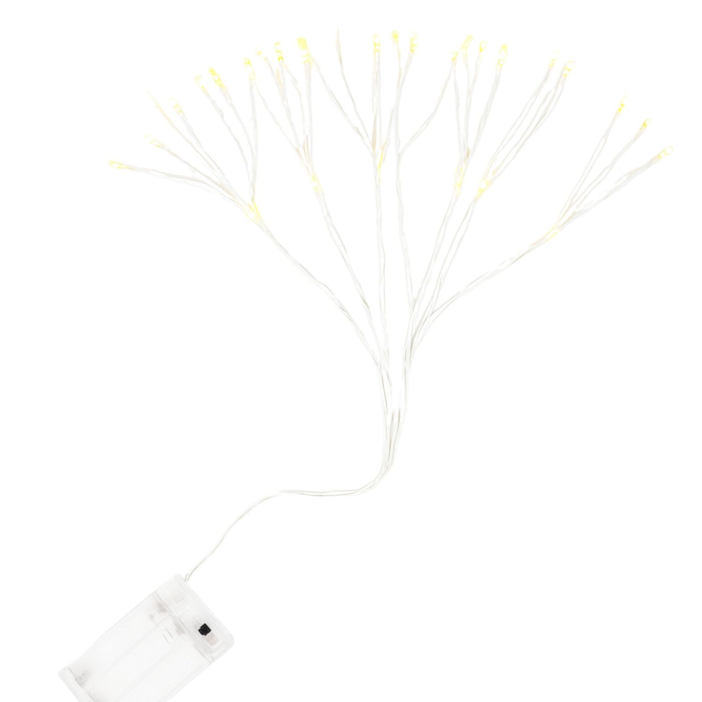 Elegani 80 LED Dandelion String Light – Bendable Silver Copper Flower Fairy Light for Vase, Decor & Events – Warm White