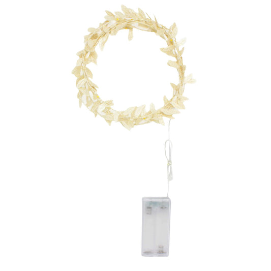 Elegani 20 LED Leaf Vine Fairy Lights – 7.8ft Gold Copper Wire String Light for Indoor Outdoor Decor