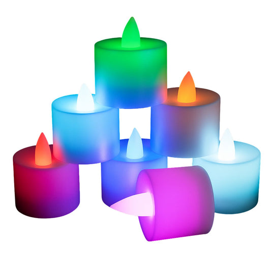 Elegani Flameless Color Changing Tealight Candles – 24 Pack LED Multi-Color Flickering Lights for Parties, Holidays, and Home Decor