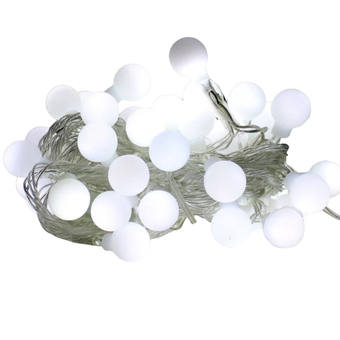 Elegani 100 LED White String Light Bulbs with Connector – 32ft Plug-In, 8 Lighting Modes, Indoor Decorative Lighting for Holiday, Party, and Home Décor