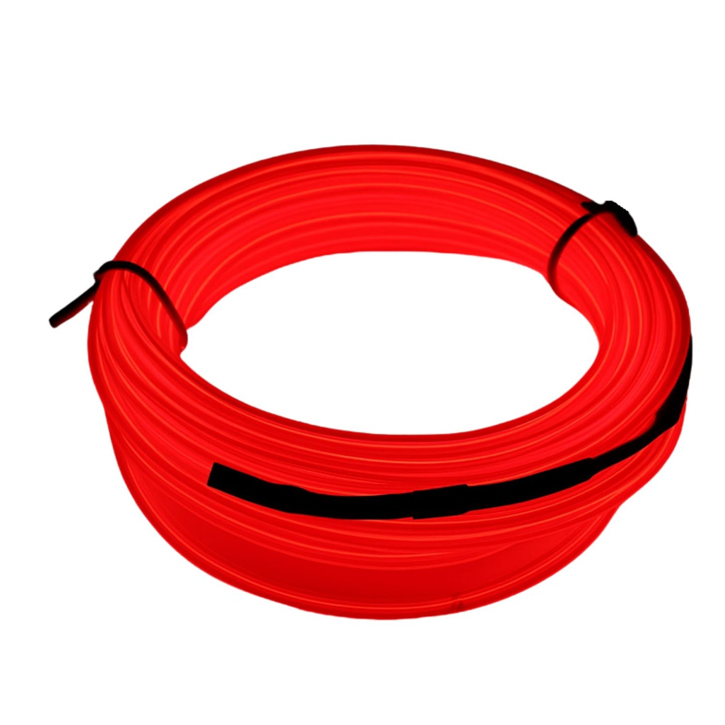 Elegani 6FT Wearable Neon Glow String Light with Clip – Flexible Nighttime Safety & Party Decoration-Red