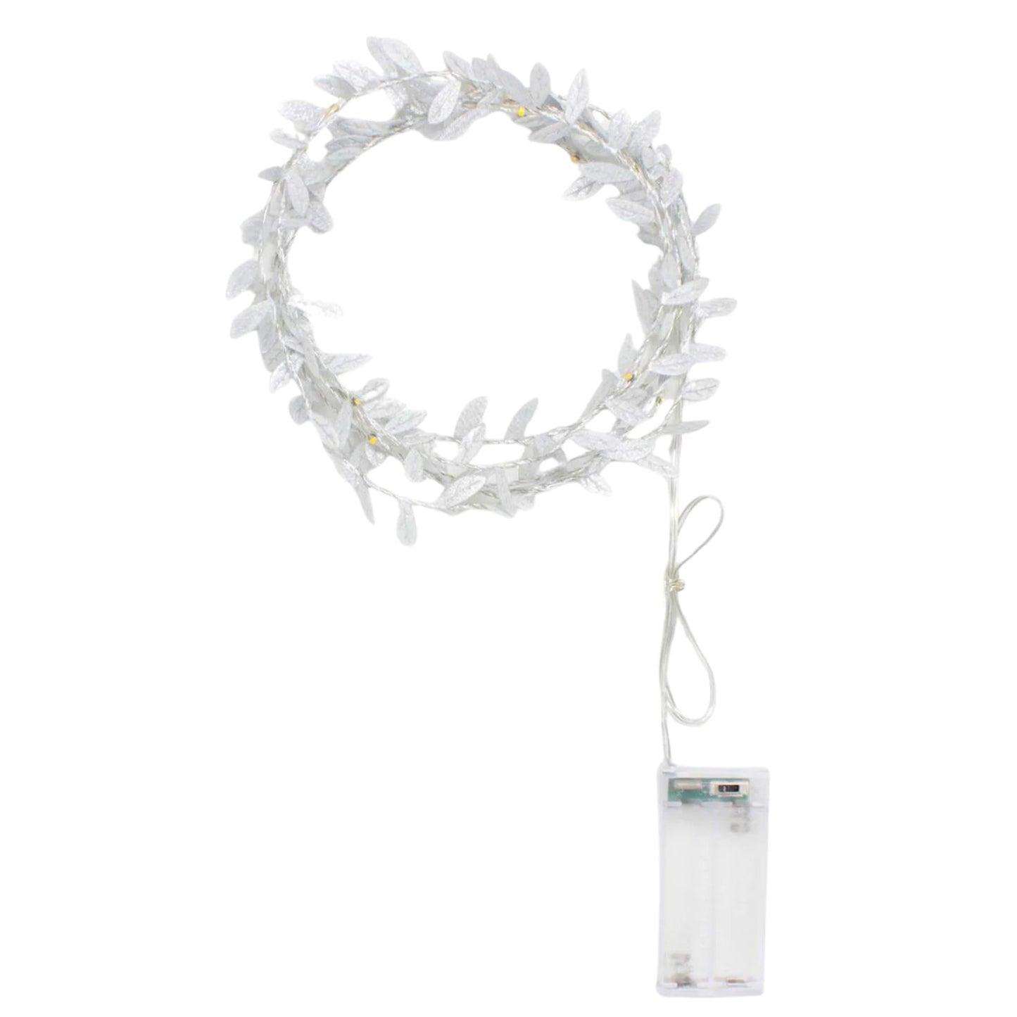 Elegani 20 LED Leaf Vine Fairy Lights – 7.8ft Silver Copper Wire String Light for Indoor Outdoor Decor