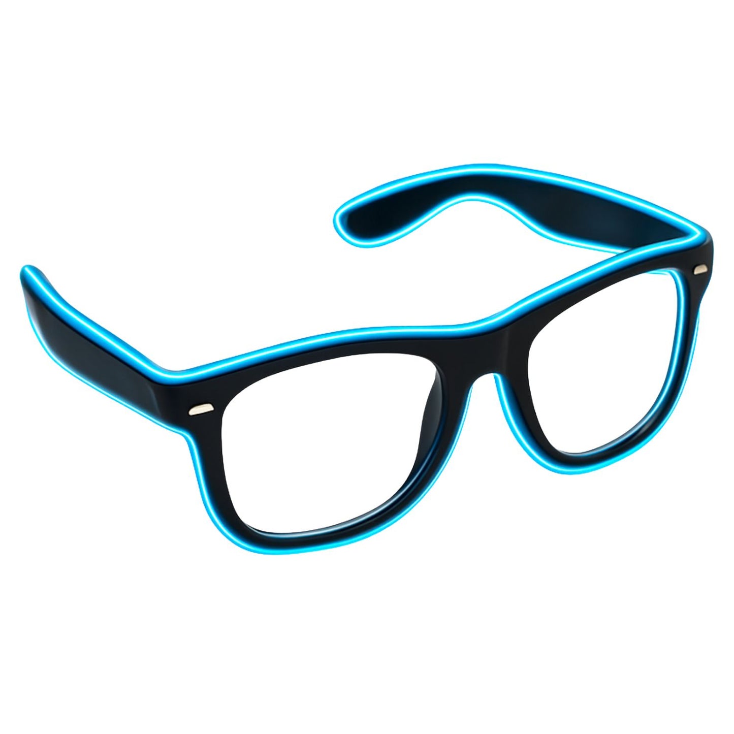 Elegani Blue LED Glow Glasses – Light Up Party Eyewear for Festivals, Birthdays & Night Events