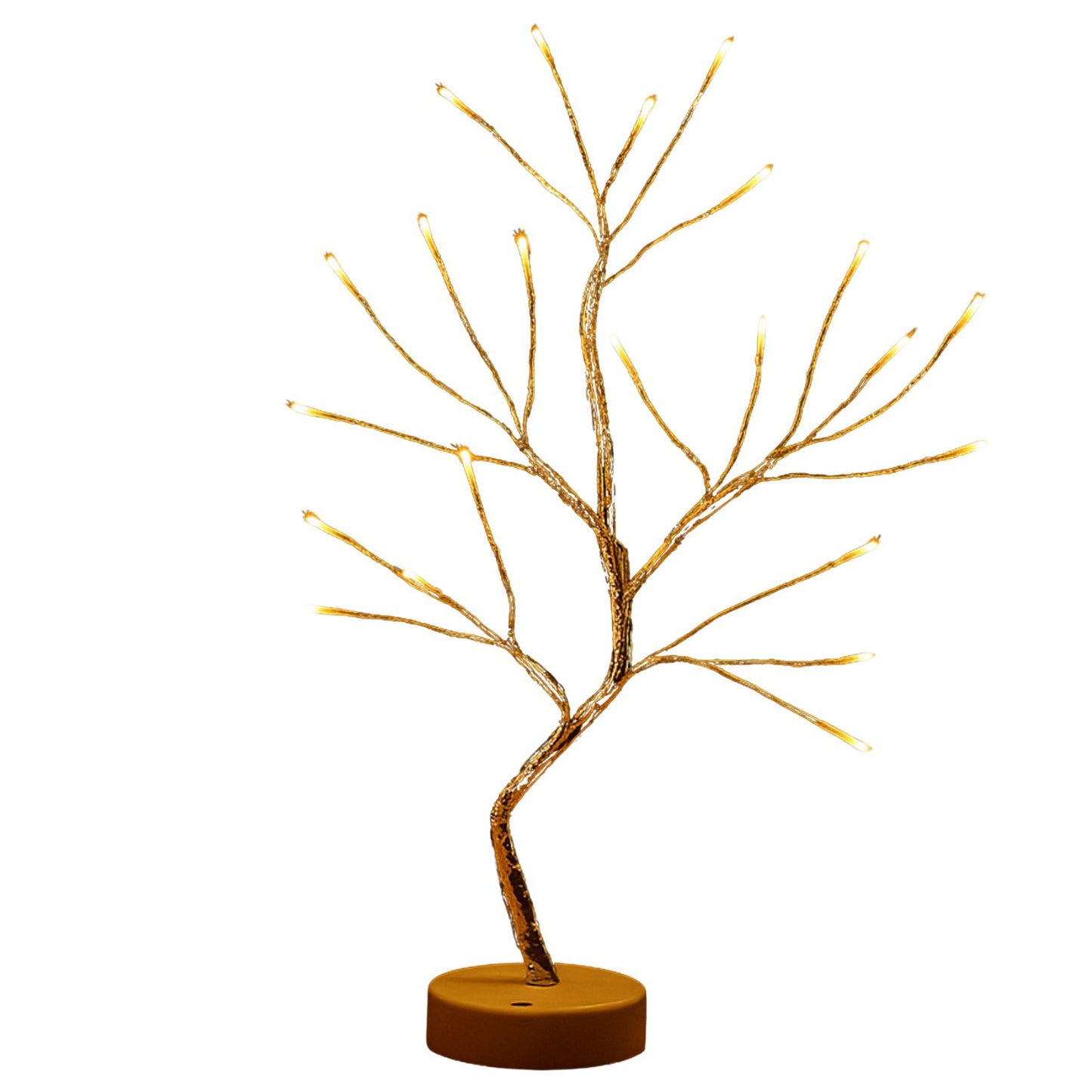 Elegani 60 LED Warm White Tree String Lights – 20ft Silver Wire, 4" Spacing, Indoor/Outdoor Use, Ideal for Bedroom, Party, Wedding, and Holiday Decor