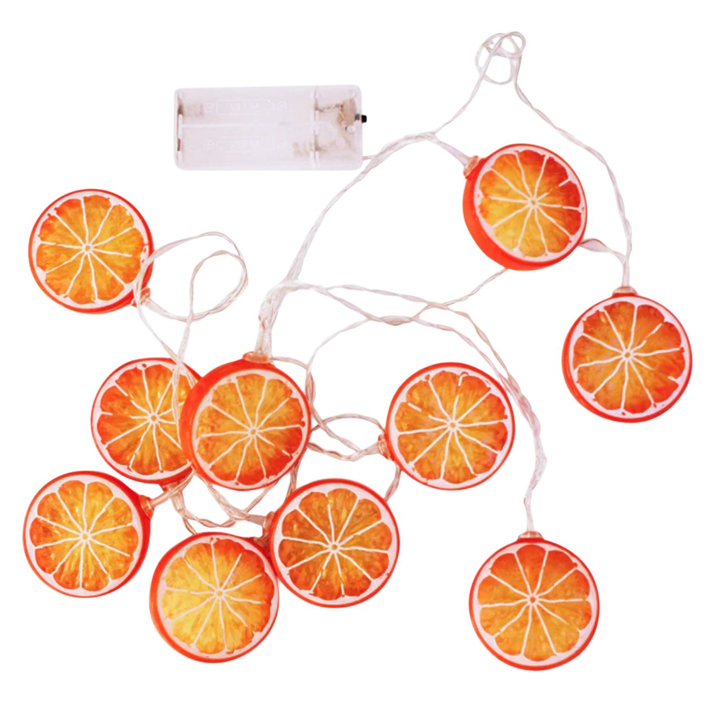 Elegani 10 LED Orange String Lights – Warm White Glow for Holiday and Everyday Décor