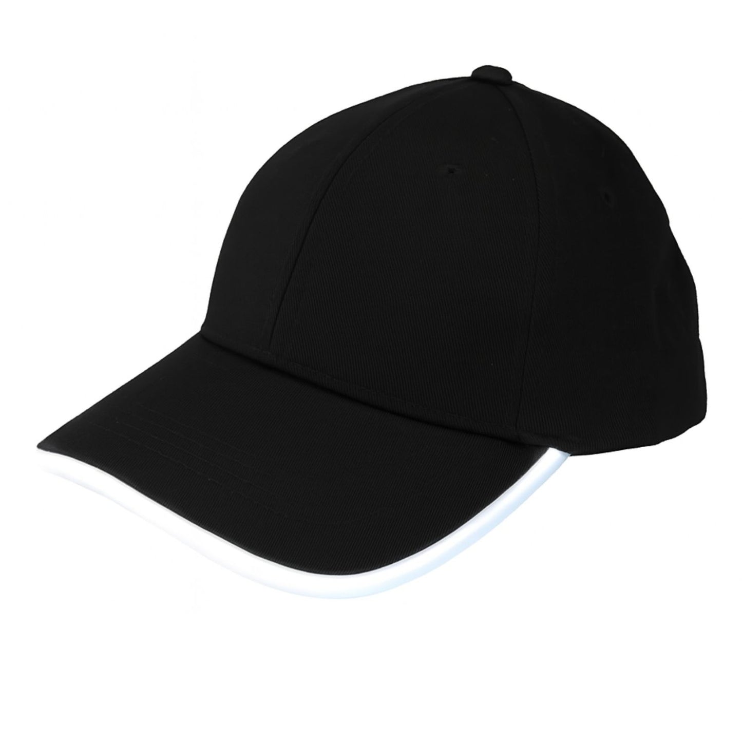 Elegani Night Runner LED Glow Hat – White Light Up Baseball Cap with Adjustable Fit & 3 Light Modes