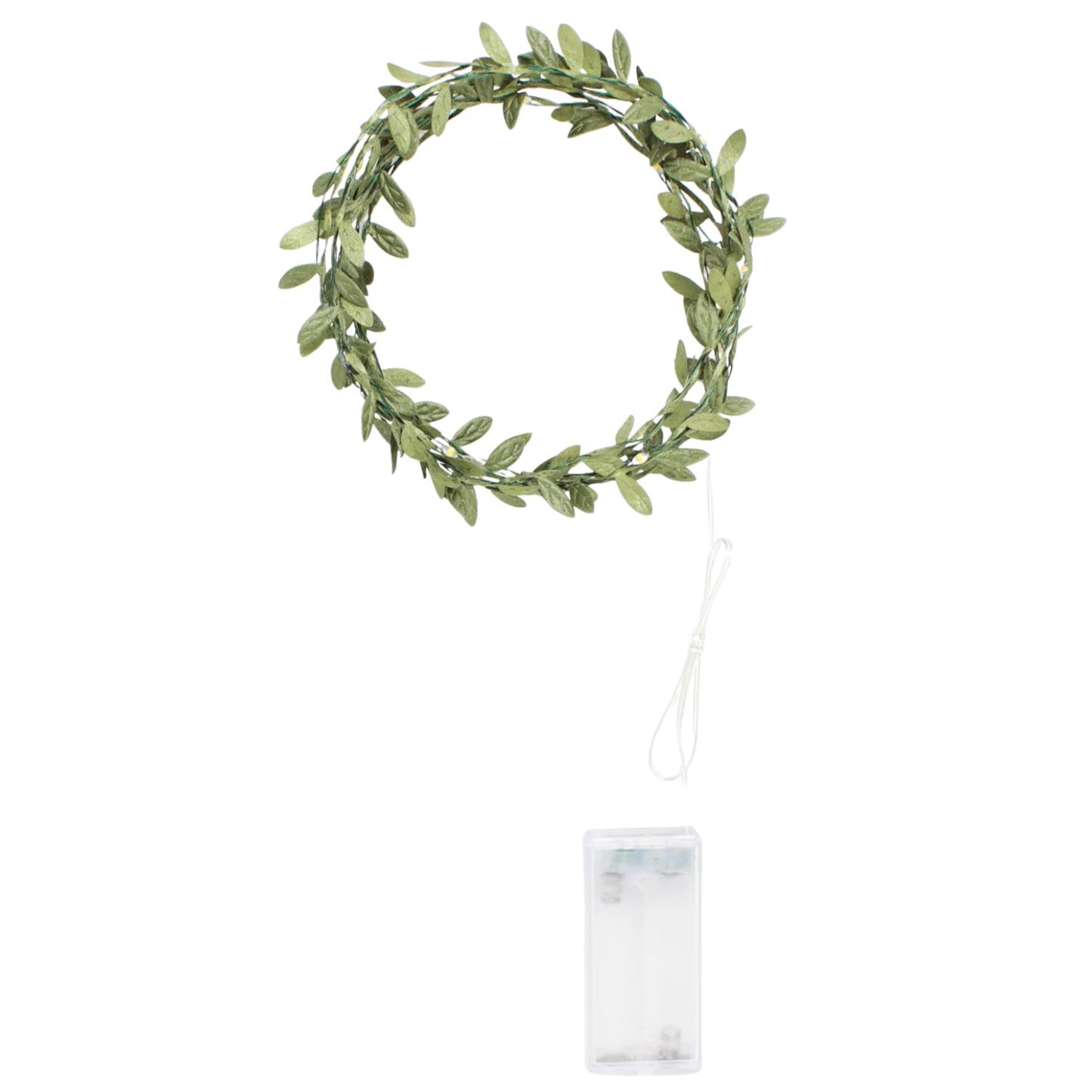 Elegani 20 LED Leaf Vine Fairy Lights – 7.8ft Green Copper Wire String Light for Indoor Outdoor Decor